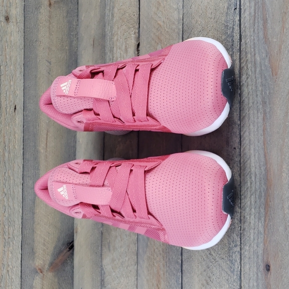 adidas Women's Edge Lux 4 Running Shoes Hazy Rose White - Picture 4 of 10